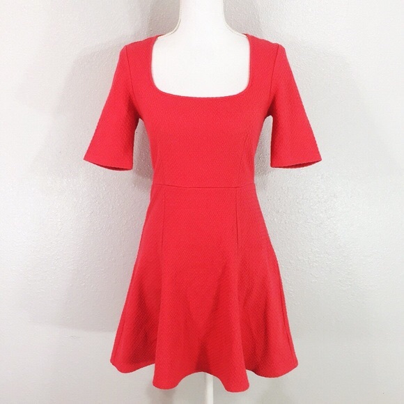 Anthropologie Dresses & Skirts - Pins & Needles • Pinky Orange Fit and Flare Dress